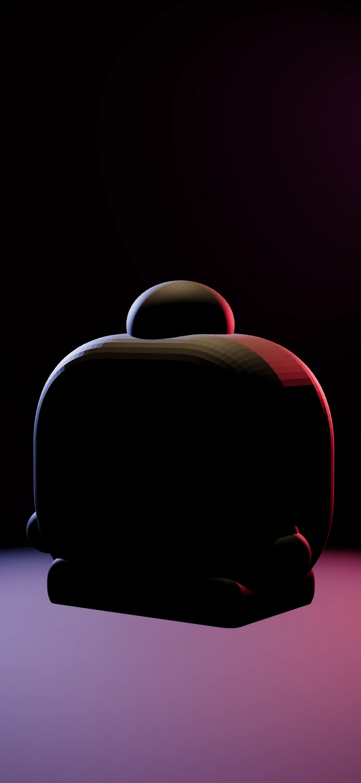 Une silhouette du jeu n° 3, dans l'ombre